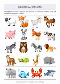 Image result for Animal Memory Matching Card Game