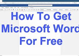 Image result for How to Get Microsoft Word for Free