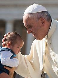 Image result for Image of Pope Francis with Many Children