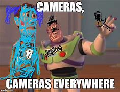Image result for Now They Have Cameras Everywhere Meme