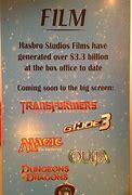 Image result for Hasbro Studios Movies