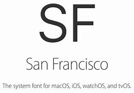 Image result for Apple San Francisco Font
