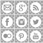 Image result for Social Icons PNG Black and White