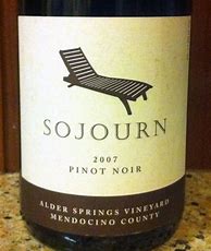 Image result for Sojourn Pinot Noir Alder Springs