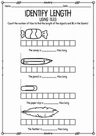 Image result for Kindergarten Math Measurement Worksheets