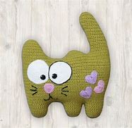 Image result for Crochet Cat Pillow Patterns