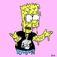Image result for Stoned Bart Drawings
