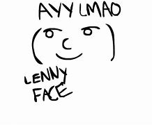 Image result for Lenny Face Meme Tattoo