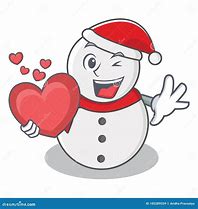 Image result for Heart Snowman Clip Art