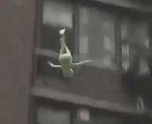 Image result for Kermit the Frog Jumping Out a Window