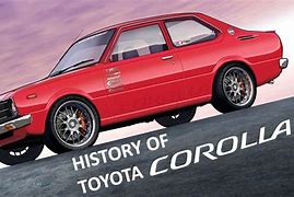 Image result for Toyota First Corolla Car