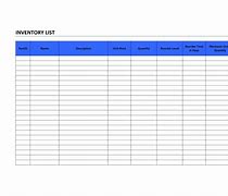 Image result for Free Printable Inventory List Template