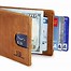 Image result for Bifold Wallet with Flap and Money Clip