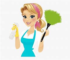 Image result for Cartoon Cleaning Lady with Black Background
