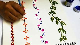 Image result for Painted Border Designs