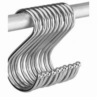 Image result for Stainless Steel S Hooks Coated without Keeper
