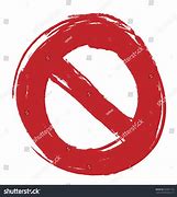 Image result for No Sign with White Background