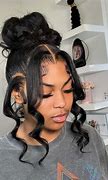 Image result for Messy Bun On 4C Straightened Hair