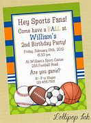 Image result for Free Printable Sports Birthday Cards
