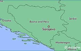 Image result for Sarajevo World Map