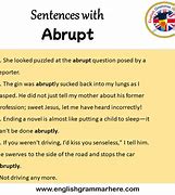 Image result for abrupti