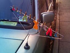 Image result for Coat Hanger Car Antenna