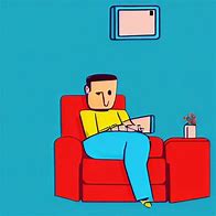 Image result for Man Watching TV in Field Fine Art