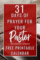 Image result for Pastor Appreciation Prayer Calendar