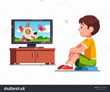 Image result for Boy Watching TV Cartoon