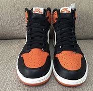 Image result for Air Jordan 1 Retro High Og Black and Orange