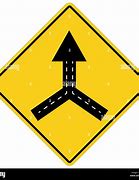 Image result for Merge Road Sign