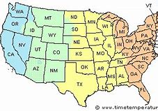 Image result for Us Central Time Zone
