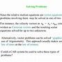 Image result for Relative Velocity Equation