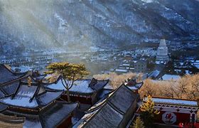 Image result for Winter Scenery of Wutai Mountain