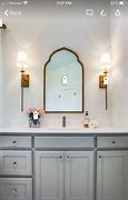 Image result for Champagne Bronzw Bathroom Mirror