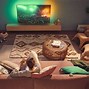 Image result for Philips Ambilight TV in Alcove