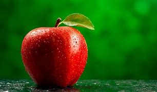 Image result for Red Apple On Green Background