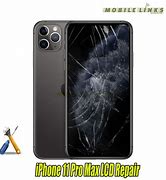Image result for iPhone 11 Pro Max Broken Screen Midnight Green
