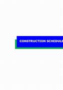 Image result for Construction Schedule Template PDF