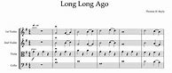 Image result for Long Long Ago Violin Sheet Music