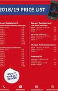 Image result for iPhone Repair Price List