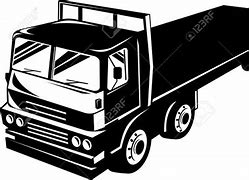 Image result for Black Flatbed Tow Truck Clip Art