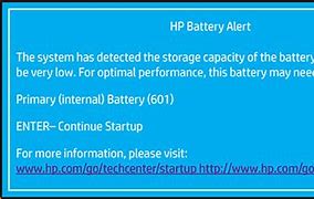Image result for HP Battery Error