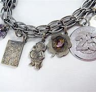 Image result for Old Silver Charm Bracelets