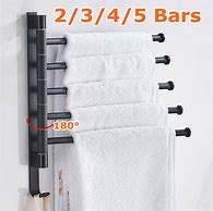 Image result for Wall Mounted Swivel Towel Rack