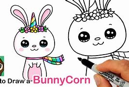 Image result for Unicorn Bunny Drawing