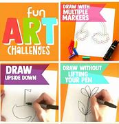 Image result for Art Challenges for Kids