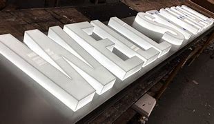 Image result for Lighted Sign Letters