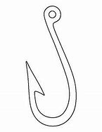Image result for Fish and Hook Coloring Page
