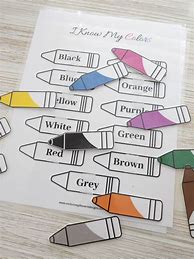 Image result for Clip Art I Know My Colors